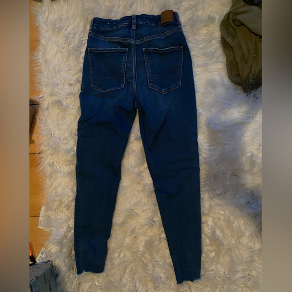 Dark wash American Eagle curvy high rise jeggings- jeans Next Level Stretch - Picture 4 of 4